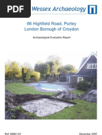 Download 66 Highfield Road Purley London Borough of Croydon by Wessex Archaeology SN3873602 doc pdf