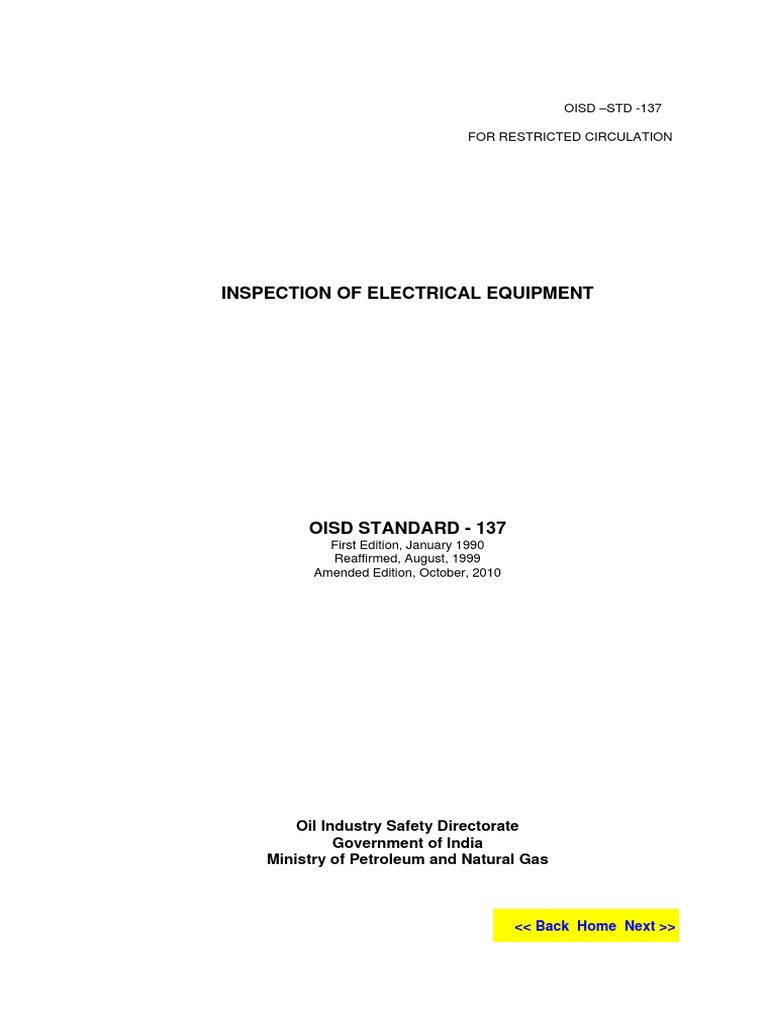STD 137 PDF PDF Electrical Substation Safety