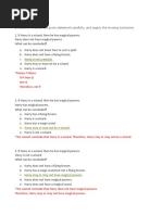 Cs Logical Reasoning Test Answers