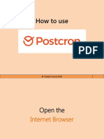 HOW TO USE POSTCRON                                                                                                                                                                                                                                                                                                                                                                                                                                                                                                                                                                                                                                                                                                                                                                                                                                                                                                                                                                                                                     