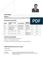Sales Manager Profile Vikrant Sehgal
