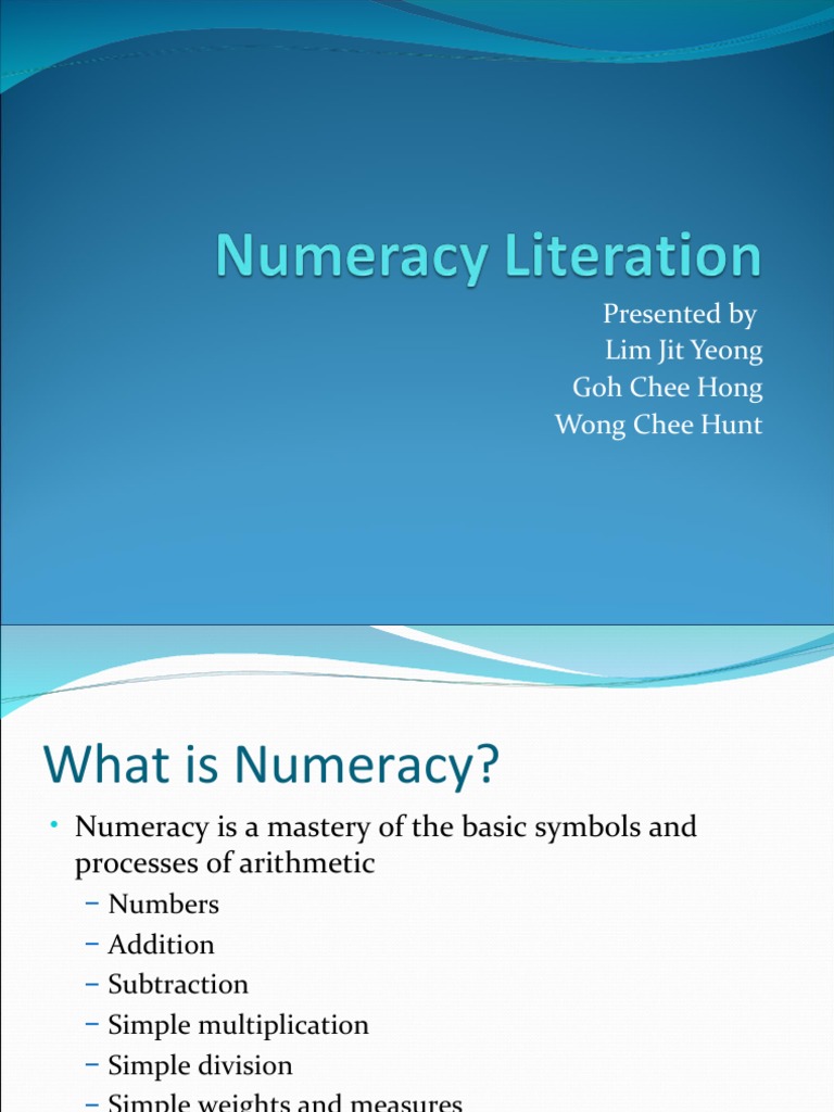 Understanding Numeracy in Education | PDF | Mathematics | Curriculum