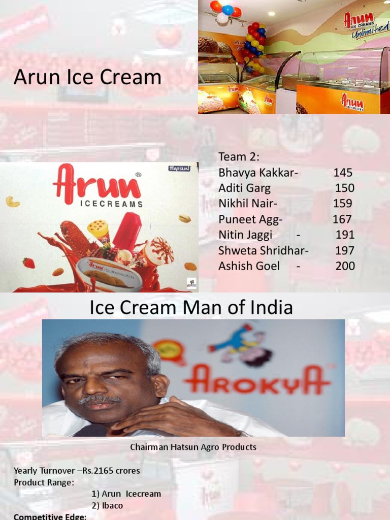 Arun Ice Cream PDF Franchising Ice Cream