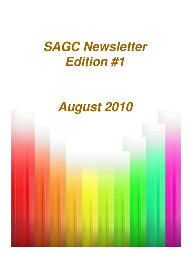 SAGC Newsletter: August 2010 Edition | PDF | Business