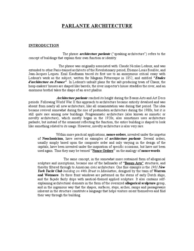 Parlante Architecture PDF Aesthetics Engineering