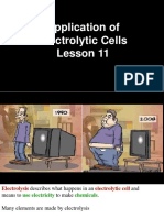 Application of Electrolytic Cells Lesson 11