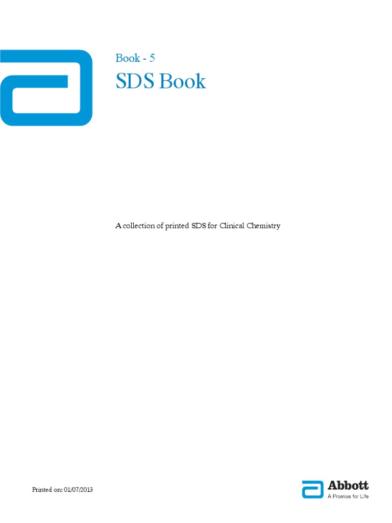 SDS Book PDF Waste Management Disinfectant