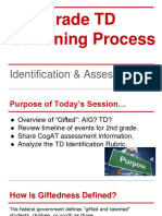 2nd Grade TD Screening Process: Identification & Assessments