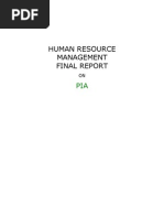 Download Hr Report on Pia by Jubair KakaKhel SN38740763 doc pdf