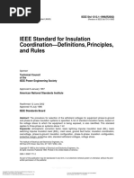 IEEE Standard For Insulation Coordination-Definitions, Principles, and Rules