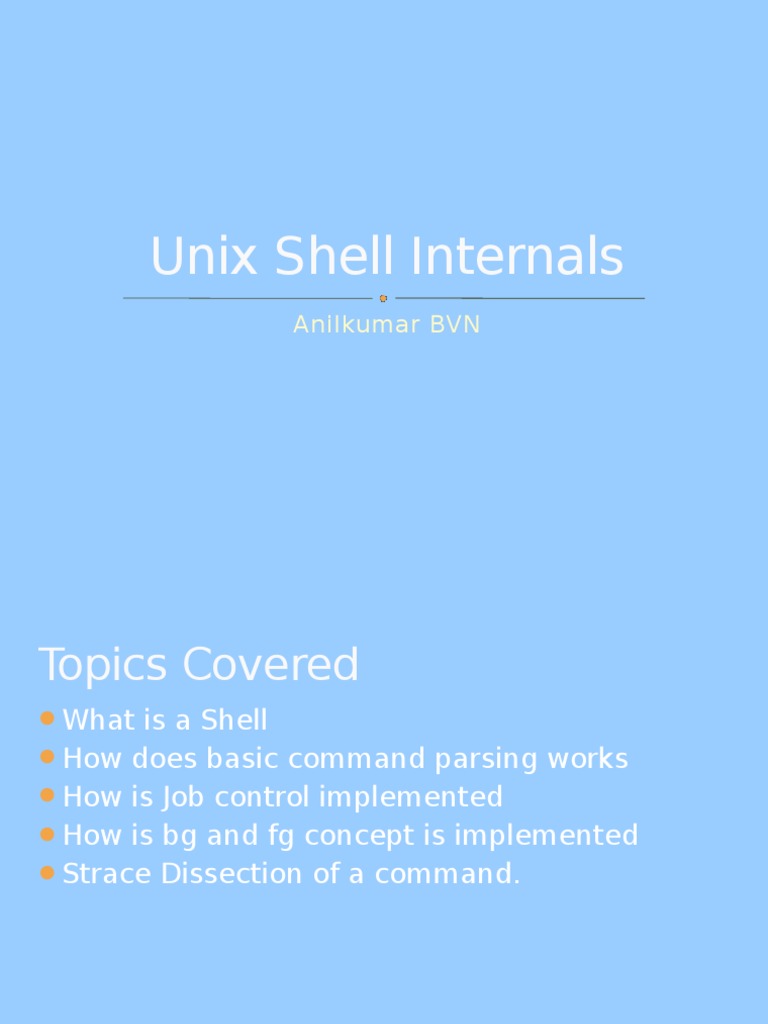Understanding Unix Shell Internals | PDF | System Software | Operating ...