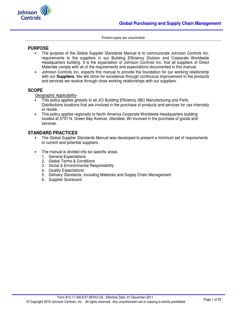 Purpose: Global Purchasing and Supply Chain Management | PDF ...