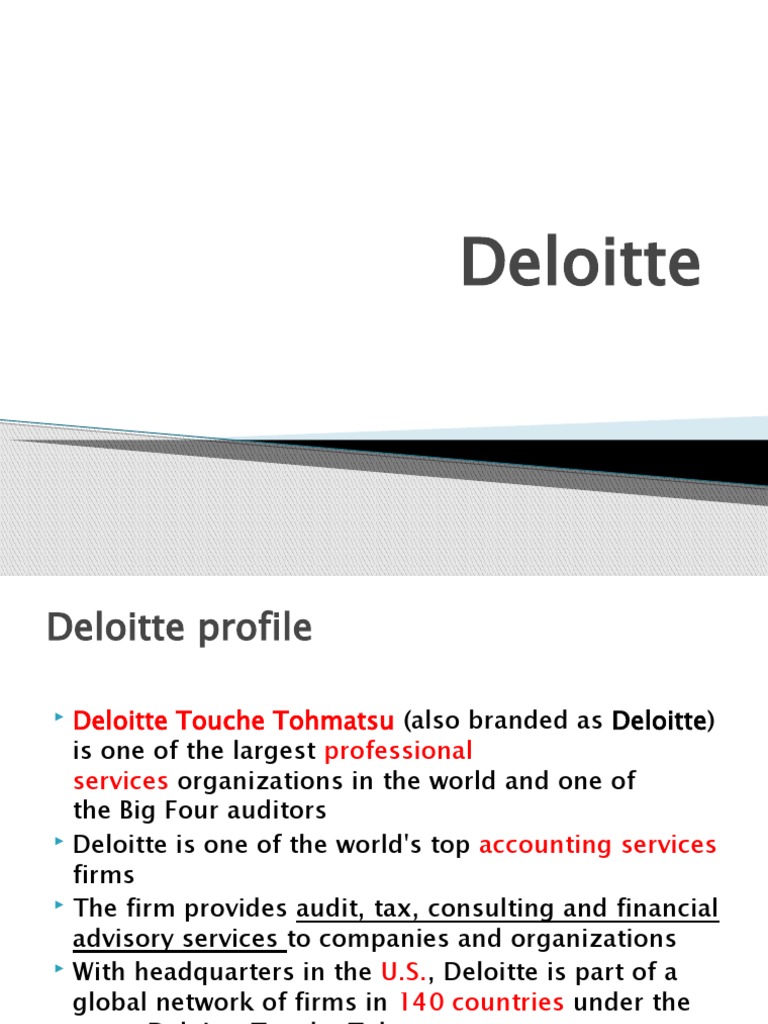Deloitte Overview and Career Insights | PDF | Business