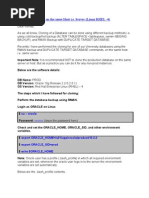 Clone of A Database On The Same Host