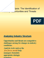 External Analysis: The Identification of Industry Opportunities and Threats