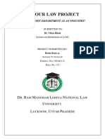 Labour Law Project: D - R M L N L U - L, U P