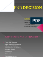 Reasons for Dividend Policy