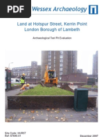 Land at Hotspur Street, Kerrin Point, London Borough of Lambeth