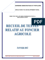 Republique Algerienne Democratique Et Populaire: Ministere de L'Agriculture Et Du Developpement Rural