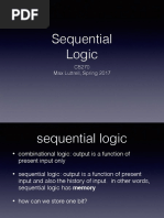 Sequential Logic: CS270 Max Luttrell, Spring 2017