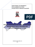 Projeto Pedagógico Do Curso de Graduação em Educação Física: Bacharelado Centro Acadêmico de Vitória