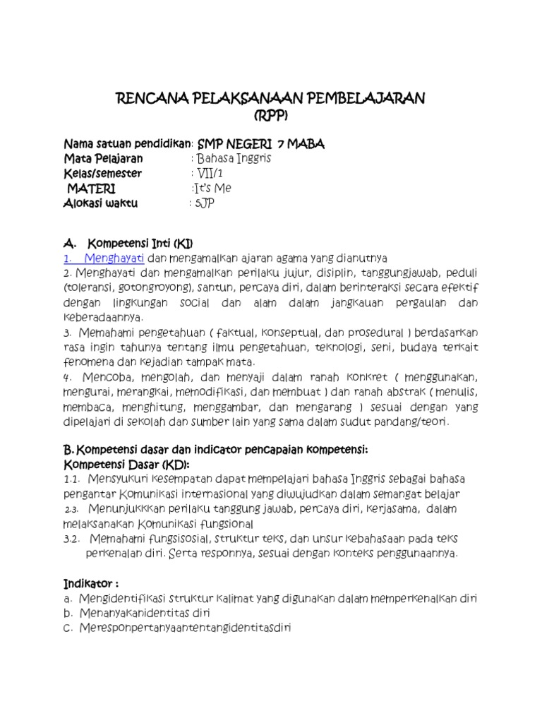 Teks Perkenalan Diri Dalam Bahasa Inggris Terkait Teks