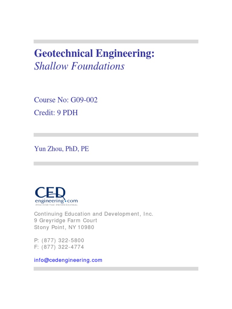 Geotechnical | PDF | Deep Foundation | Foundation (Engineering)