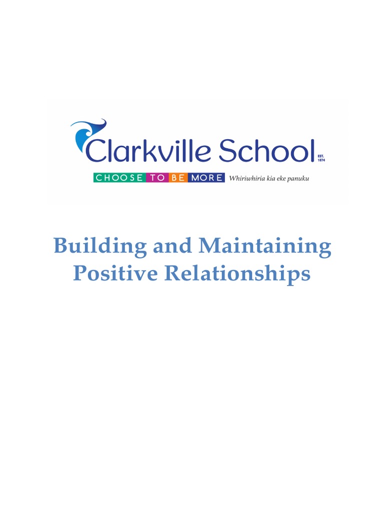 Building Positive Relationships in Schools | PDF | Cyberbullying | Bullying
