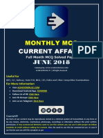 Monthly MCQ: Current Affairs