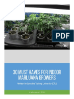 30 Must Haves For Indoor Marijuana Growers: Written by Cannabis Training University (CTU)