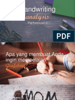 Grafologi Pertemuan 1 Analisis Tulisan Tangan