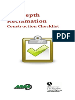 Full Depth Reclamation: Construction Checklist