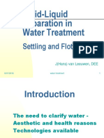 Water Treatment Processes: Settling and Flotation