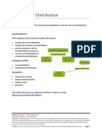 The Normal Distribution: Learning Objectives