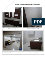 Pemasangan Wastafel & Pembongkaran Pintu Fisioterapi