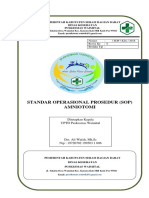 Standar Operasional Prosedur (Sop) Amniotomi: Pemerintah Kabupaten Seram Bagian Barat Dinas Kesehatan Puskesmas Waimital