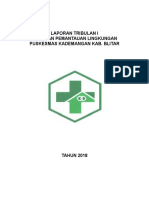 Laporan Tribulan I Kegiatan Pemantauan Lingkungan Puskesmas Kademangan Kab. Blitar