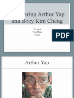 Comparing Singapore Poets Arthur Yap and Boey Kim Cheng