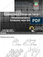 Dimensão de Fundações Rasas