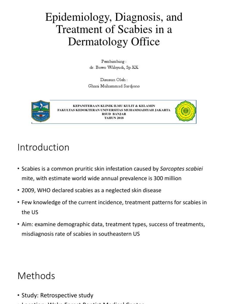 Scabies Diagnosis and Treatment Insights | PDF | Medical Diagnosis ...