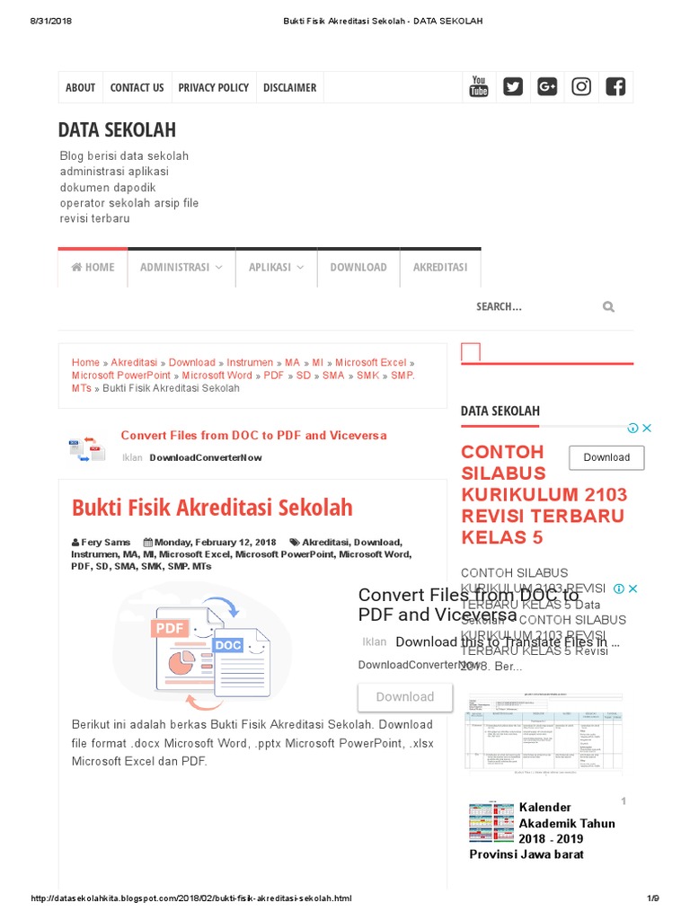 Download Bukti Fisik Akreditasi Paud 2020 Guru Paud