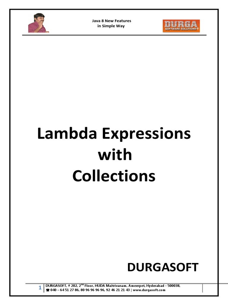 Lambda Expressions With Collections PDF | PDF | Anonymous Function ...