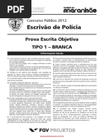 Escrivao de Policia FGV 2012