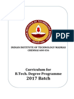 B Tech Curriculum-2017 PDF