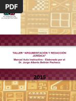 Manual Auto Instructivo Argumentacic3b4n y Redaccic3b4n Jurc3acdica