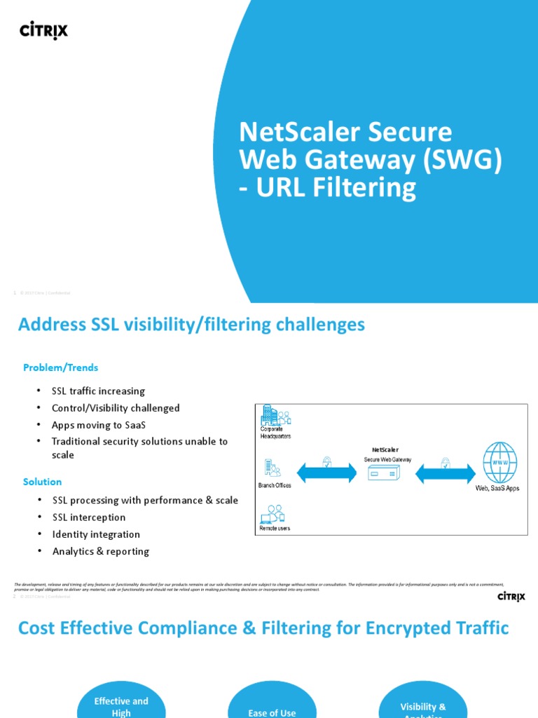 NetScaler SWG Technical Overview NEW1 PDF Proxy Server
