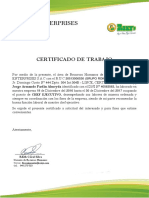 Certificado Austin Enterprises (Rokys) PDF