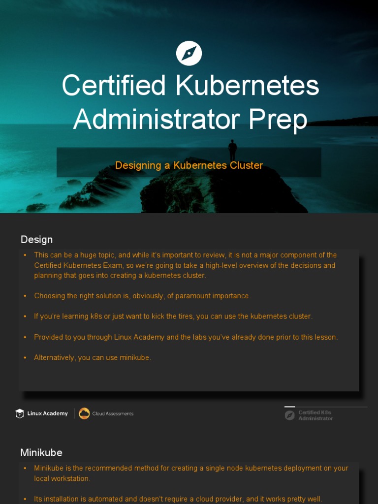 Kubernetes Cluster Design Overview | PDF | Computer Cluster | Cloud ...