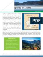 Geography of Lesotho: Did You Know?