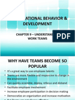 Organizational Behavior & Development: Chapter 9 - Understanding Work Teams